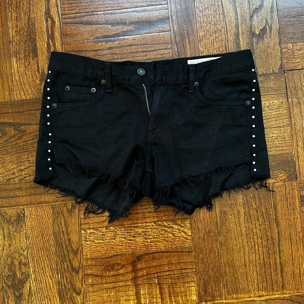 Rag And Bone Distressed Cut Off Shorts With Side … - image 3